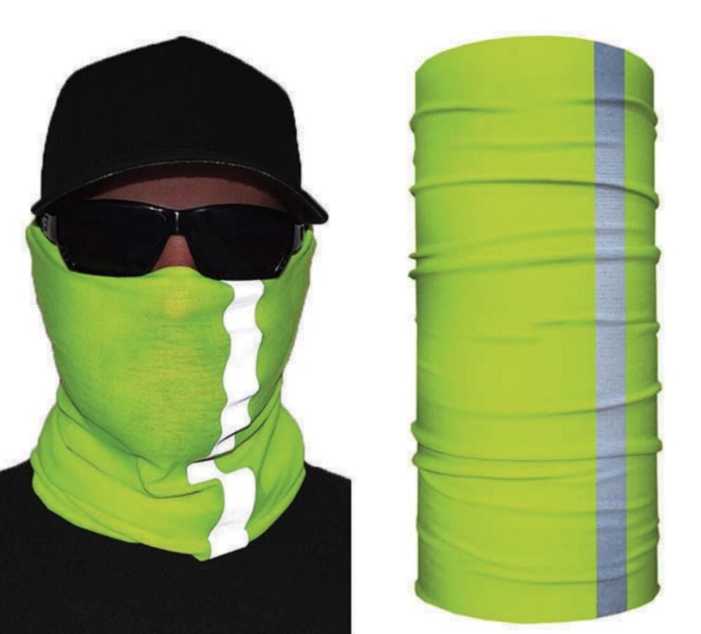 John Boy Face Guard Mask – Neon Yellow Reflective – NEON REFLECT-Y