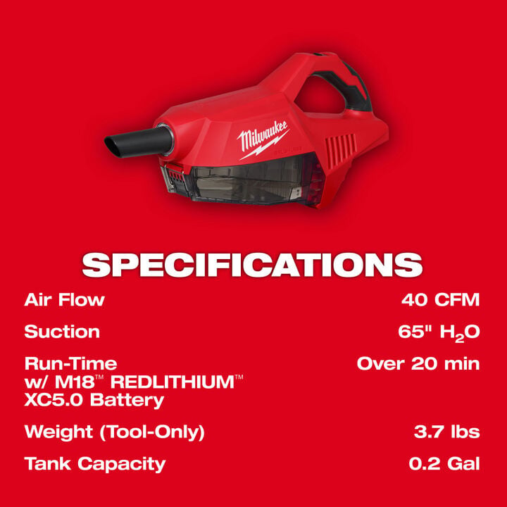 Milwaukee M18 Brushless Handheld Vacuum (Bare Tool), large image number 5