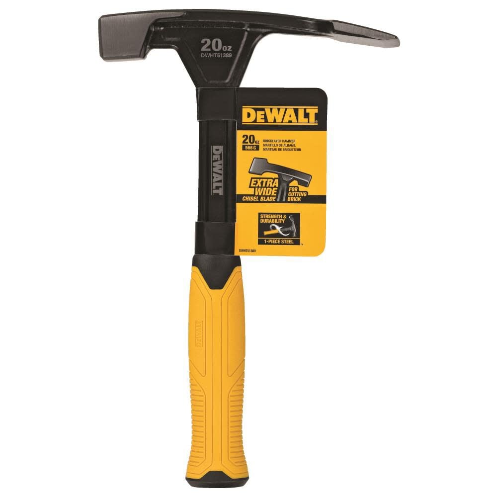DEWALT 20 oz. Brick Layer Hammer DWHT51389 - Acme Tools