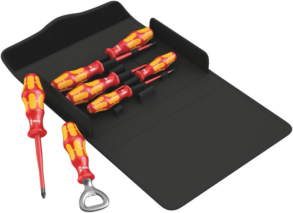 Wera Tools 7pc Kraftform Plus 100 iS/7 Set 2 VDE Screwdriver Set, large image number 1