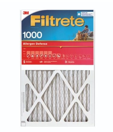 3M Filtrete Air Filter Allergen Defense 14" x 14" x 1" 4pk