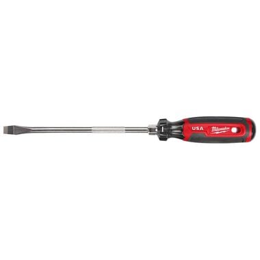 Milwaukee 3/8inch Slotted 8inch Cushion Grip Screwdriver (USA), large image number 0