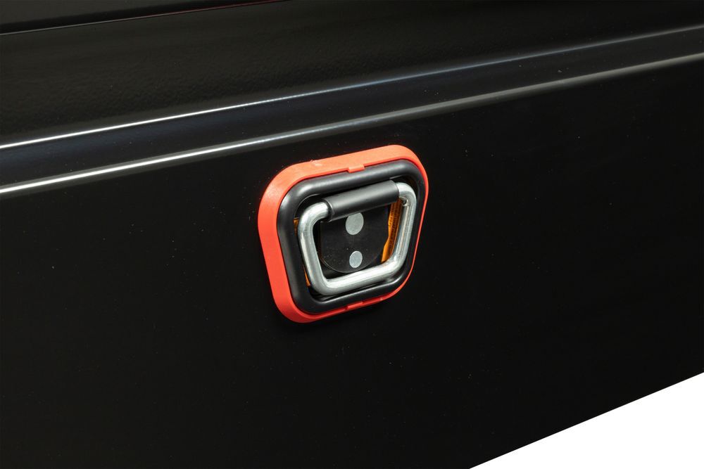 Weather Guard Saddle Box, Steel, Full Extra Wide, Gloss Black, 15.5 cu ft, large image number 8