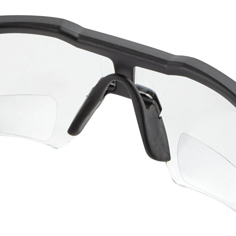 Milwaukee Safety Glasses - +2.00 Magnified Clear Anti-Scratch Lenses (Polybag), large image number 5