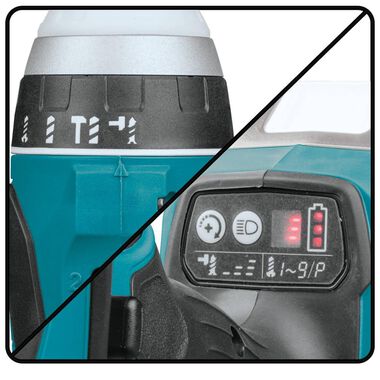Makita 18V LXT Hybrid Impact Hammer Driver Drill (Bare Tool), large image number 10