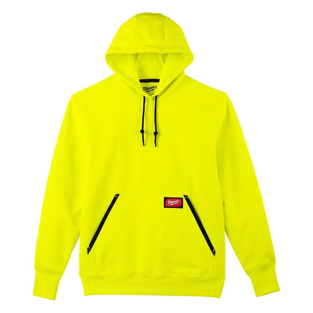Milwaukee Heavy Duty Hi Vis Yellow Pullover Hoodie – Size 3XL – 350HV-3X