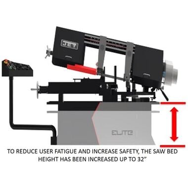 JET 8in x 14in Variable Speed Mitering Horizontal Bandsaw, large image number 6