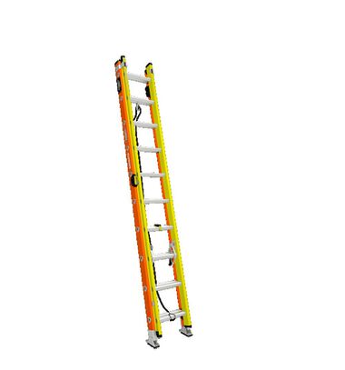 Werner Glidesafe Extension Ladder Fiberglass Tri Rung Type IA