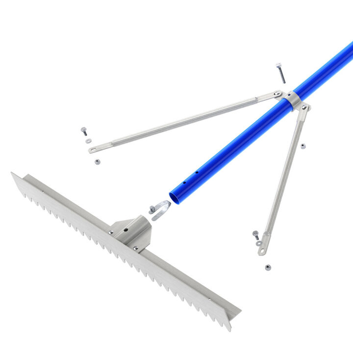 Bon Tool 30 Inch Base Rake with 6 Foot Snap Handle, large image number 1
