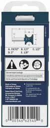 Bosch 19/32in x 1/2in Carbide Tipped Bullnose Router Bit, small image number 3