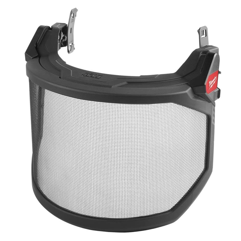 Milwaukee BOLT Full Face Shield Metal Mesh Compatible with Safety Helmets & Hard Hats, large image number 1