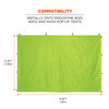 Ergodyne Pop-Up Tent Sidewall Kit Hi-Vis Green, small image number 4