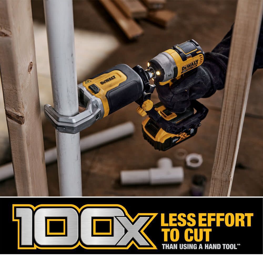 DEWALT PVC/PEX Pipe Cutter Attachment & Pinch Clamp Attachment Bundle, large image number 10