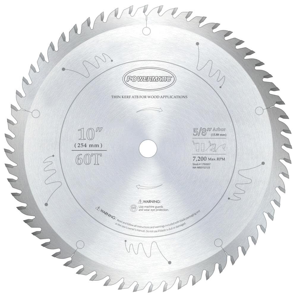 Powermatic 1060 Thin Kerf Circular Saw Blade 1792657 Acme Tools