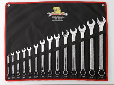 Cougar Pro 14 pc. Full Polish Combination Wrench Set SAE (3/8in to 1-1/4in), large image number 0