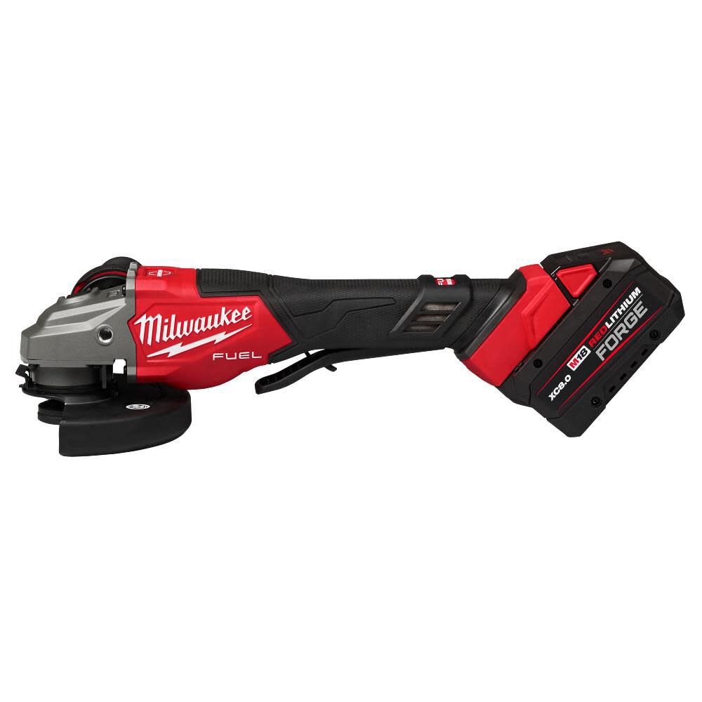 Milwaukee - s25t-0334n【中古】【未使用】ミルウォーキー M18 FSAGV100 M18 FUEL RAPID STOP 100mm 変速ディスクグラインダー 3.0Ahバッテリー 充電器付 Milwaukee M18 FUEL 4-1/2 Inch-6 Inch Braking Grinder, Paddle