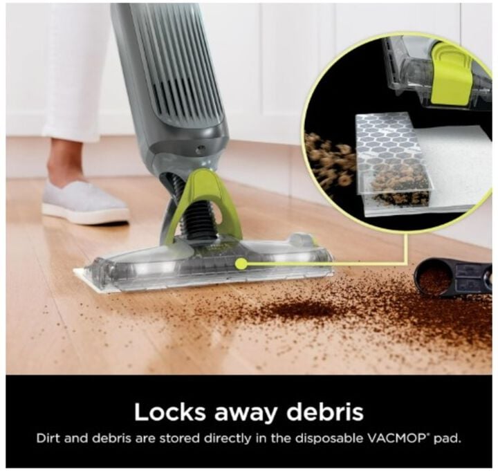 Shark VACMOP 10 Inch 10.8V Cordless Hard Floor Vacuum Mop with Headlight, large image number 3