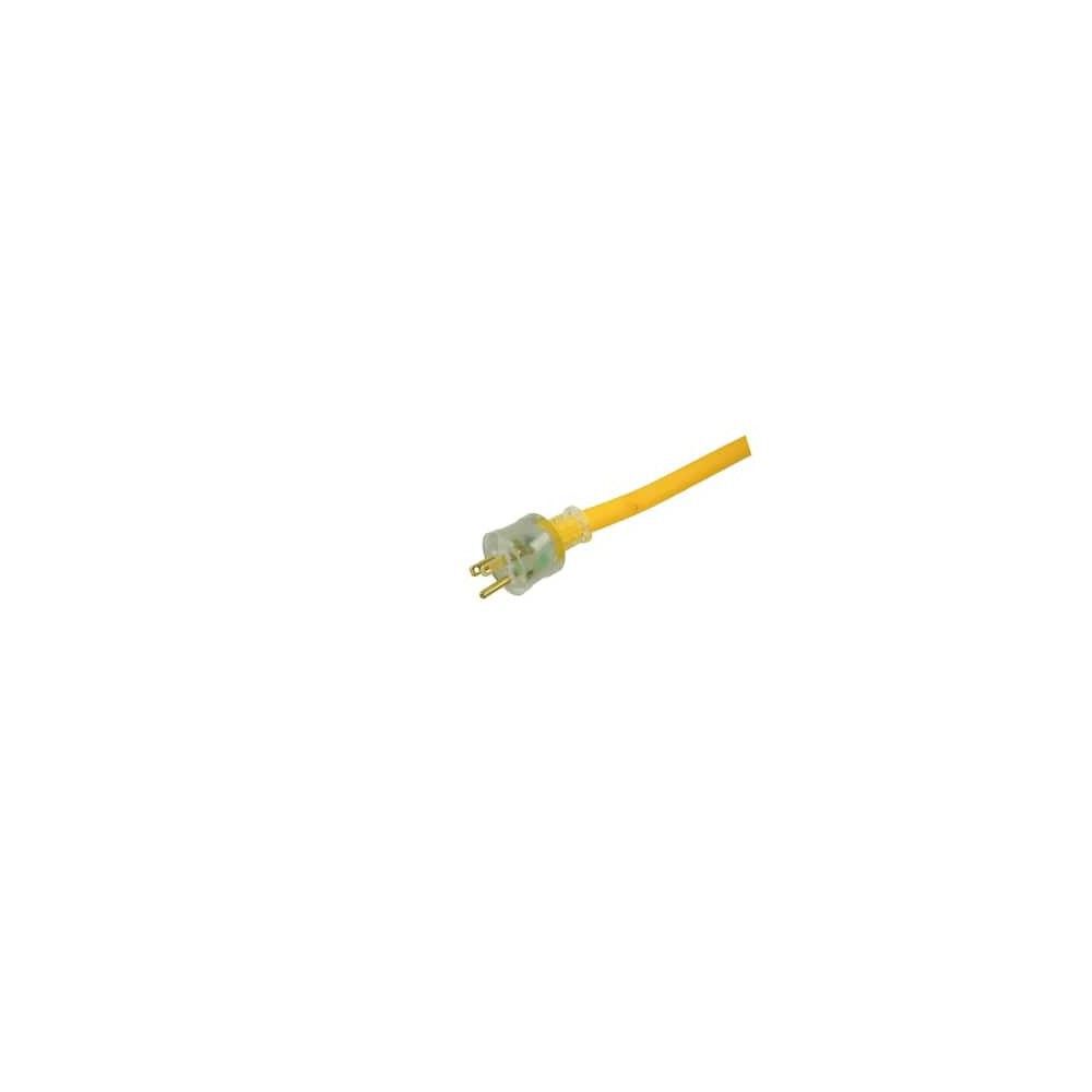 Southwire SEOOW Polar Solar 25 Ft Yellow 12/3 Heavy-Duty Outdoor Extension Cord with Power Light Indicator, large image number 4