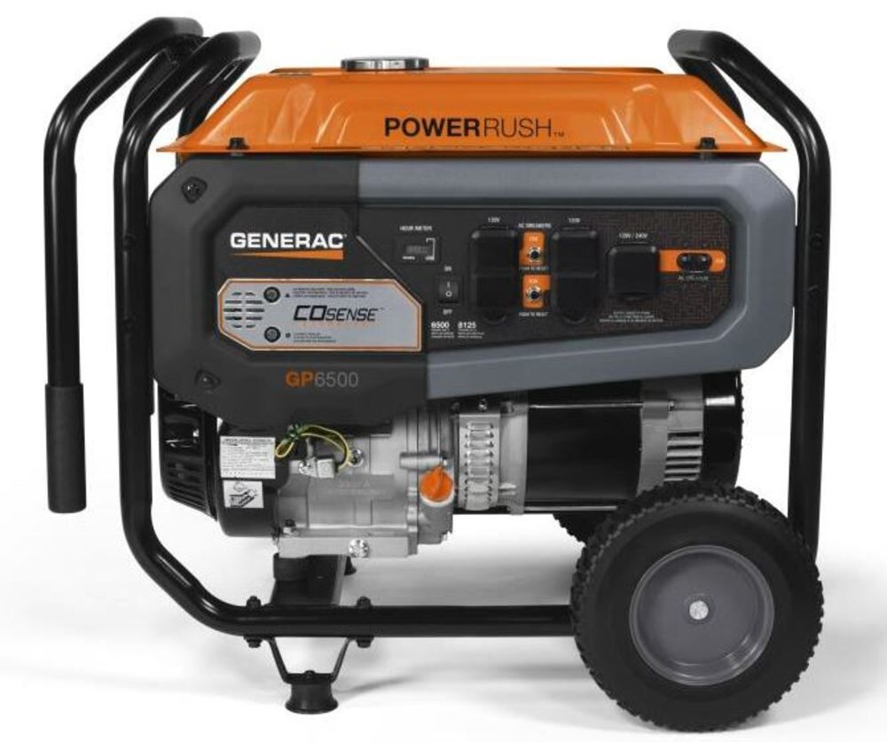 Generac GP Series 8,125 Watt Gas Powered 49-State Portable Generator with COsense Technology, large image number 3