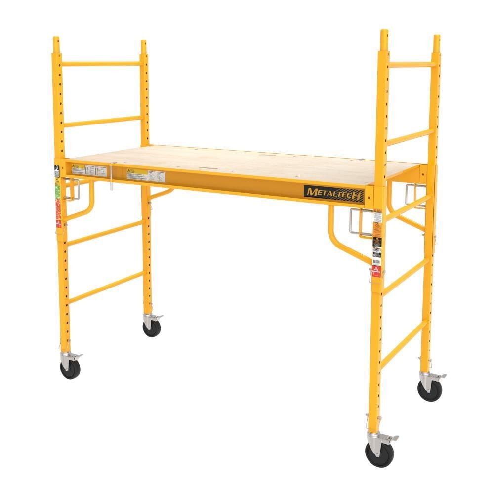 Metaltech 6-ft x 74-in x 30-in Steel Rolling Scaffold, large image number 1