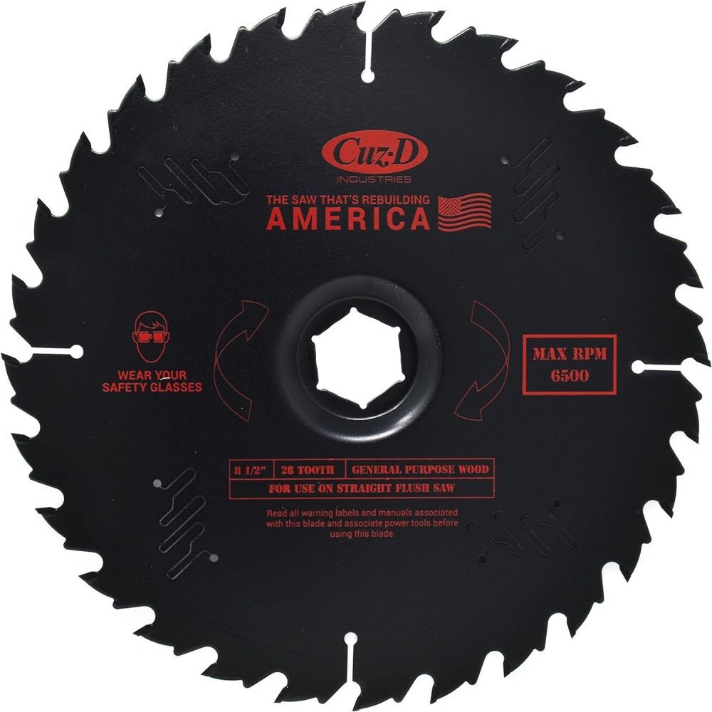 Cuz-D 8 1/2 Inch 28T Carbide Tipped Blade, large image number 1