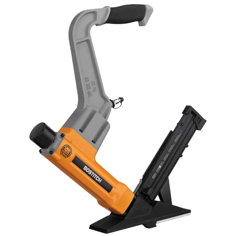 Bostitch Staples Flooring Pneumatic Nailer & Rolling Base Flooring Attachment Bundle, large image number 4
