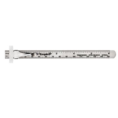 Empire Level 6 Pocket Ruler Stainless Steel 2730 from Empire Level - Acme  Tools