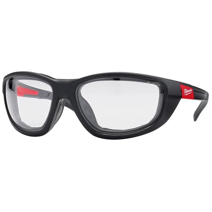 Milwaukee Clear High Performance Safety Glasses with Gasket