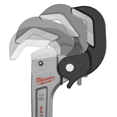 Milwaukee 14in Aluminum Self-Adjusting Pipe Wrench, large image number 7
