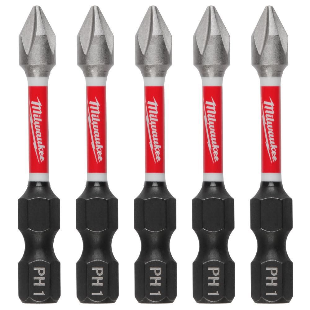 Milwaukee SHOCKWAVE 2 in. PH1 Impact Driver Bits 5PK, large image number 10