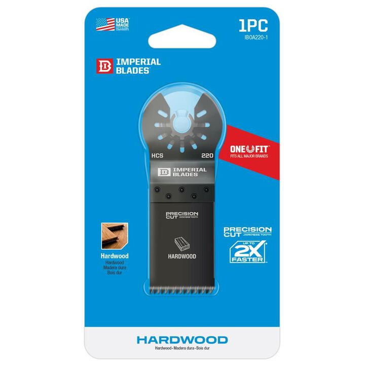 Imperial Blades IBOA220-1 One Fit 1-1/4in Japanese Tooth Hardwood Blade 1PC, large image number 2
