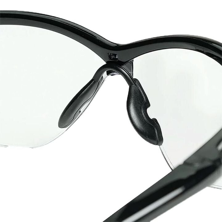 Jackson Safety Lightweight Ultra-Strong SG Safety Glasses with Soft Touch Temples and Flexible Nose Piece Anti-Fog Coating Clear Lens Black Frame 1 Pair, large image number 1