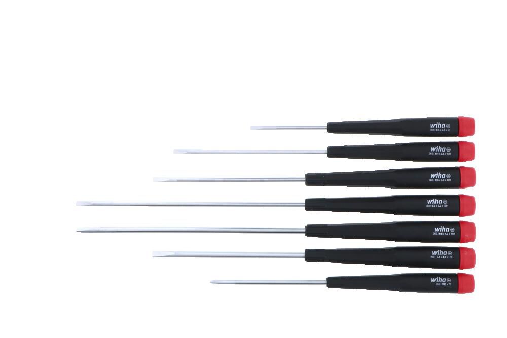 Wiha Precision Slotted and Phillips Screwdriver Set 7 Pieces, large image number 5
