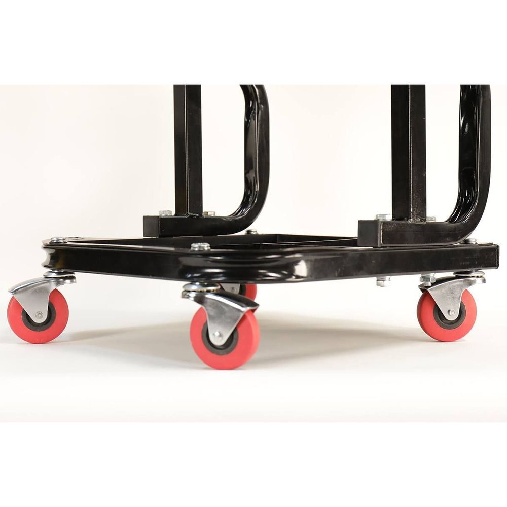 MaxJax Vinyl Cushion Rolling Work Seat with 4 Swivel Casters, large image number 3