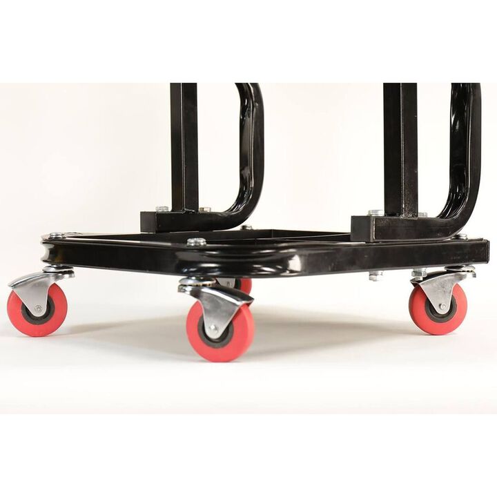 MaxJax Vinyl Cushion Rolling Work Seat with 4 Swivel Casters, large image number 2