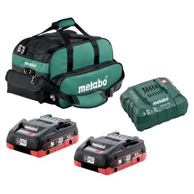 Metabo 2x 4.0Ah LiHD Ultra-M Compact Battery Starter Kit