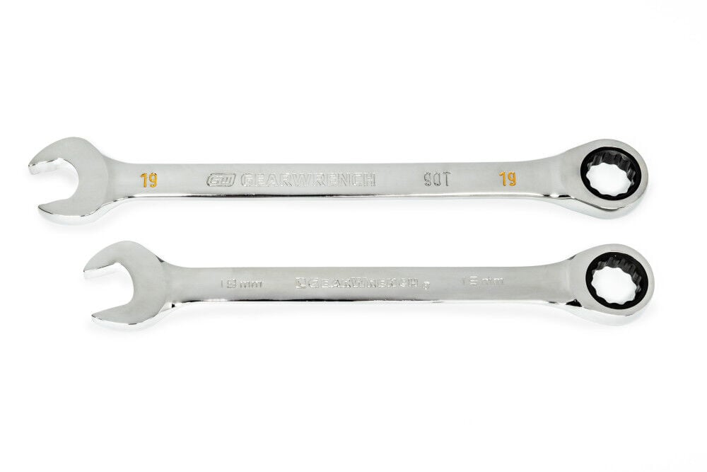 GEARWRENCH 19mm 90T 12 Point Ratcheting Combination Wrench, large image number 7
