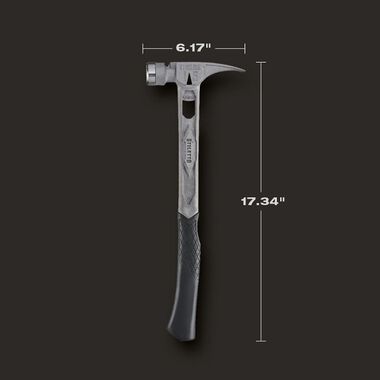 Stiletto TIBONE 15oz Milled/Curved Titanium Framing Hammer, large image number 2