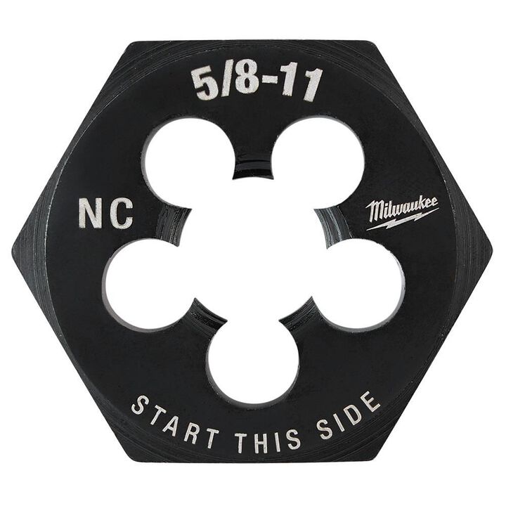Milwaukee 5/8 in -11 NC 1-7/16 in  Hex Threading Die
