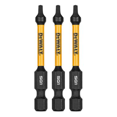 DEWALT 2.25In Square #1 Flextorq 3 Pack