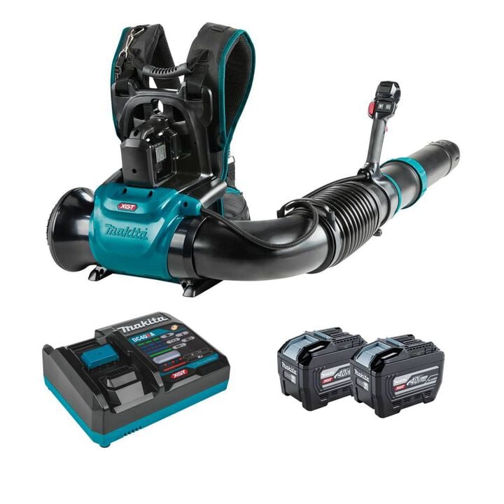 Makita 40V max XGT Brushless Backpack Blower Kit with Two 40V 8Ah Batteries