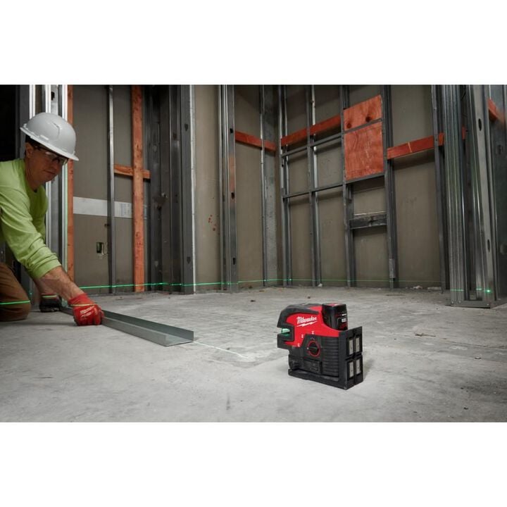 Milwaukee M12 Green Cross Line & 4 Points Laser Kit, large image number 6
