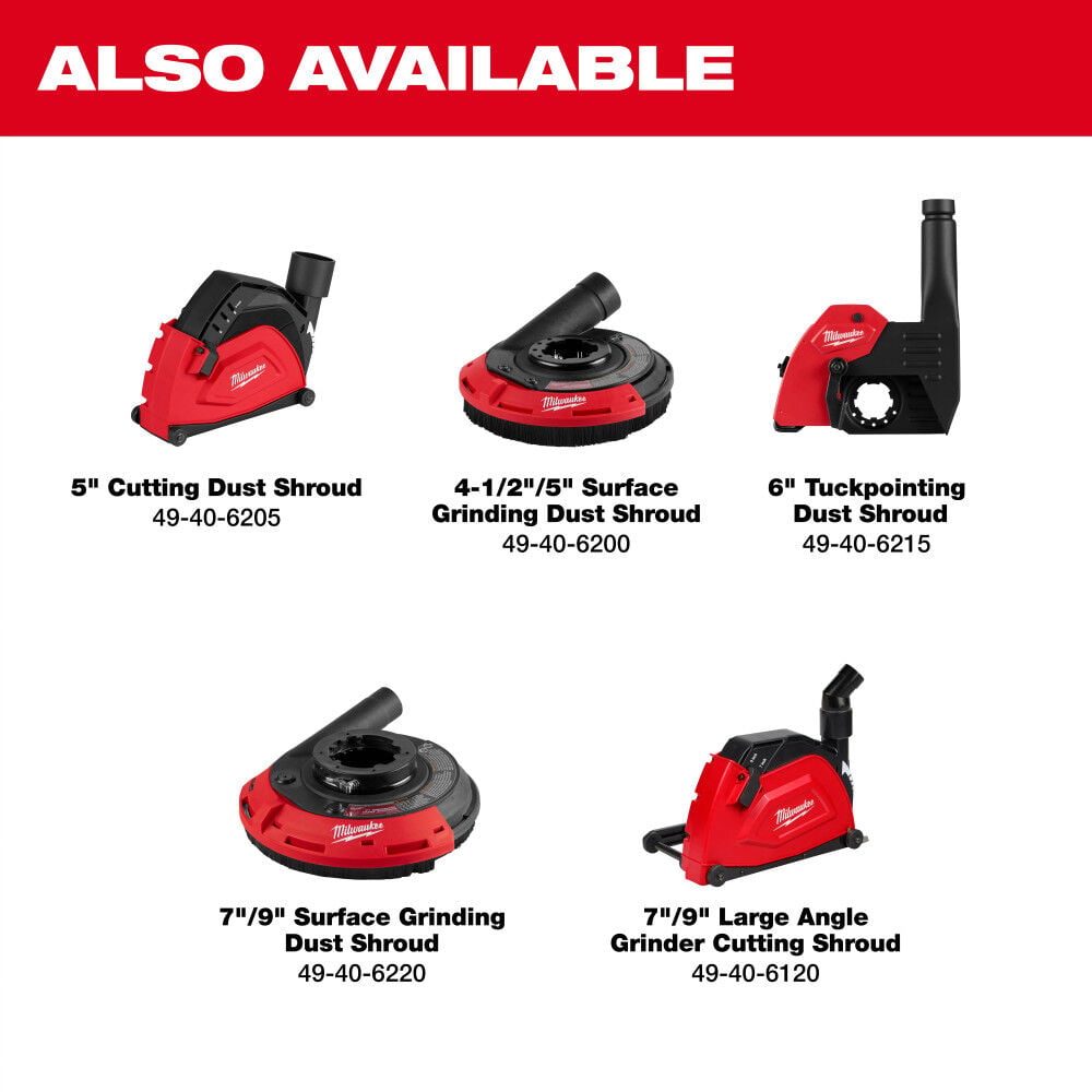 Milwaukee 7 Inch - 9 Inch Surface Grinding Dust Shroud, large image number 5