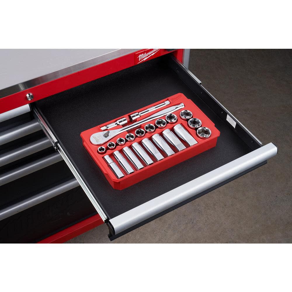 Milwaukee 22 Pc 1 2 In Socket Wrench Set Sae 48 22 9410 - Image 8