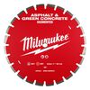 Milwaukee 16 Inch Segmented Rim Diamond Blade for Asphalt and Green Concrete, small image number 1