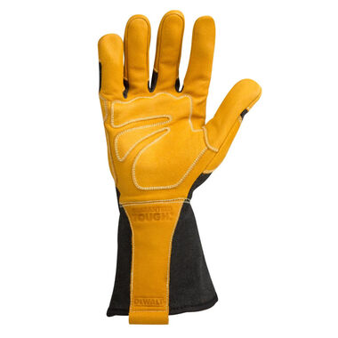 DEWALT Welding Gloves Large Black/Yellow Premium Leather MIG/TIG, large image number 2
