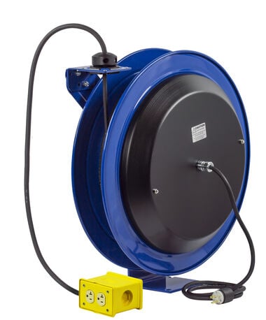 Coxreels Spring Driven Cord Reel Quad Industrial Rec 12GA x 100'
