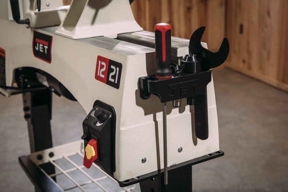 JET JWL-1221VS 12-Inch by 21-Inch Variable Speed Wood Lathe for