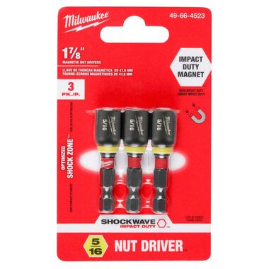 Milwaukee SHOCKWAVE 1-7/8 in. Magnetic Nut Driver 5/16 in., large image number 8