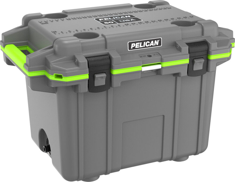 Pelican Promotional 50 Qt Elite Cooler Dark Gray/Green, large image number 2